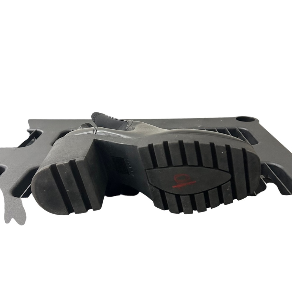 ALDO Women’s Platform Black Pull-Tab Bigmood Leather Chelsea Boots Size 11 - Picture 9 of 11